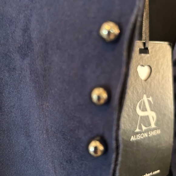 Gorgeous two in one jacket Navy blue size medium Alison Sheri - Picture 4 of 8